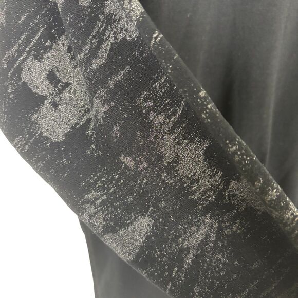 Lularoe Black Gold Shimmer Randy Raglan Baseball Tee Shirt Women’s Small - Picture 5 of 5